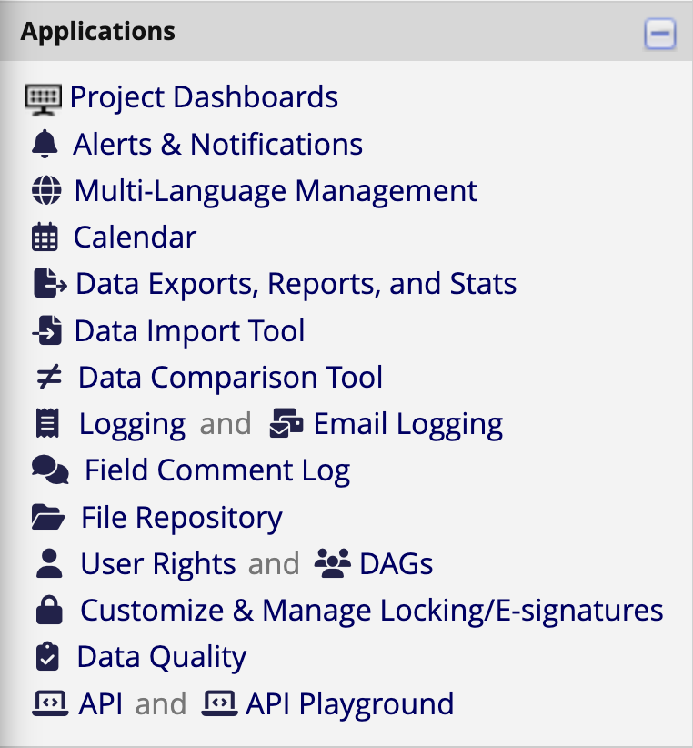Application Sidebar