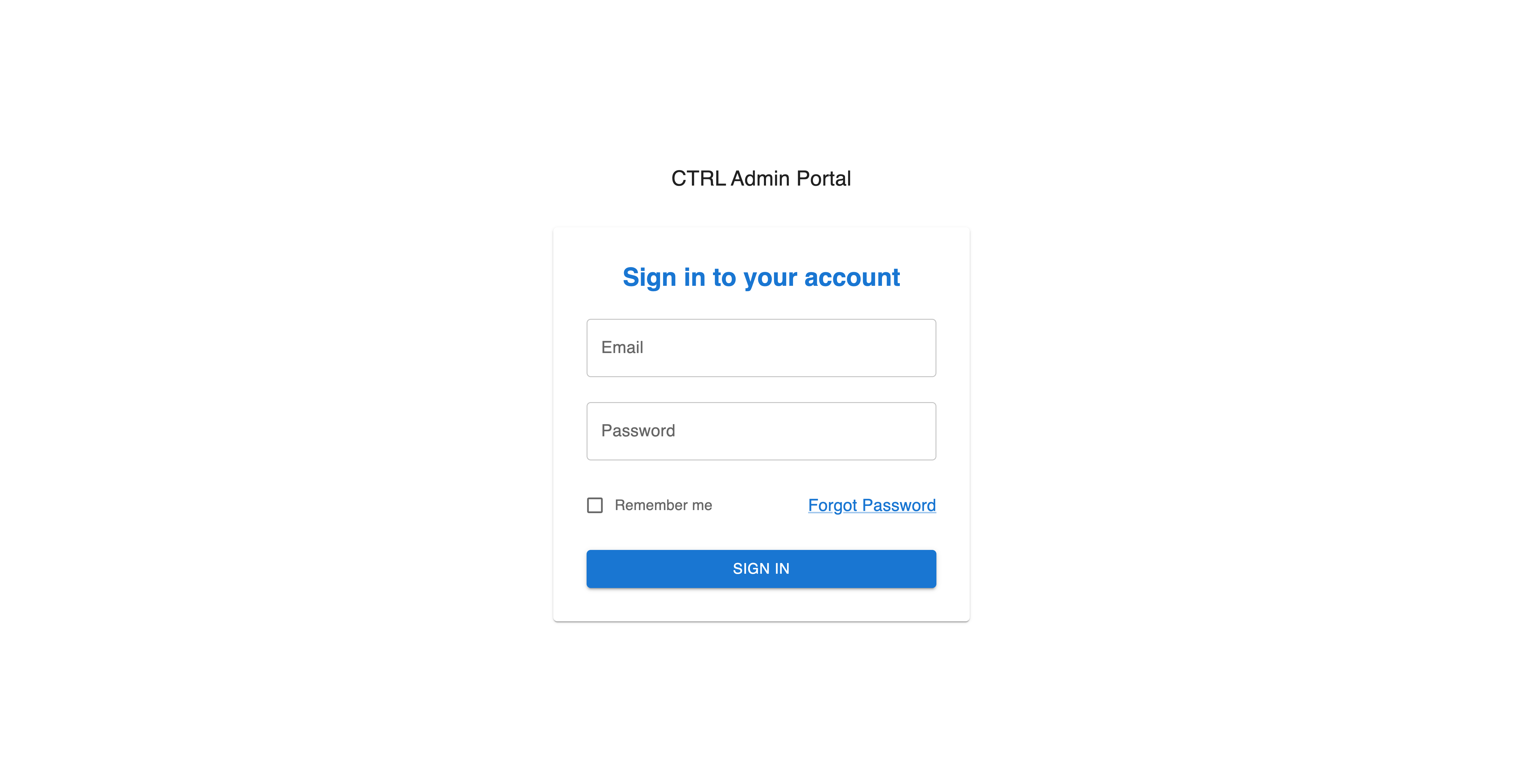 Admin Portal
